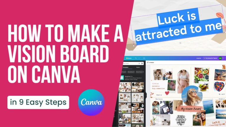 How to Make a Vision Board on Canva in 9 Easy Steps - MojoXhale